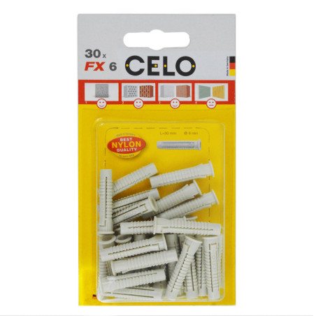 Kołek uniwersalny nylonowy FX do wszystkich mteriałów 